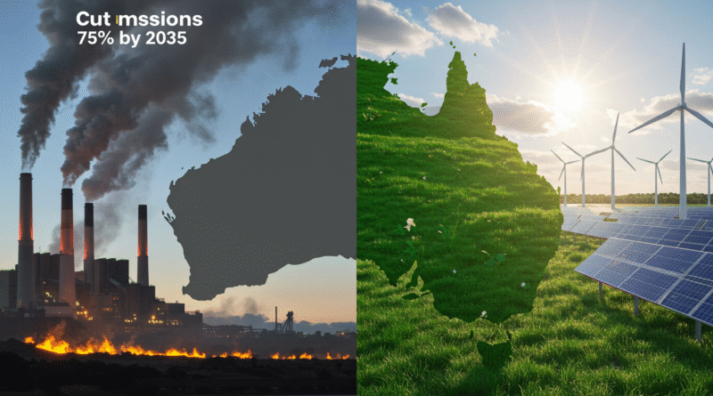 Australia emissions 75% cut