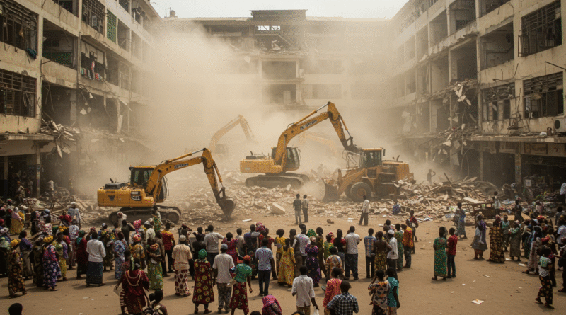Lagos Trade Fair demolition