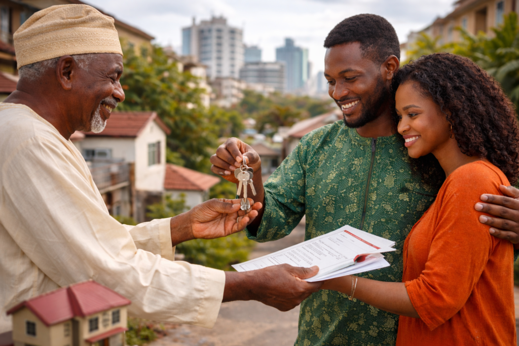 Generational property inheritance in Nigeria as family transfers real estate to next generation