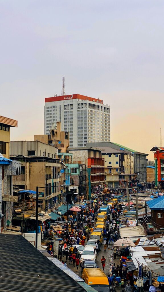 nigeria housing deficit crisis showing crowded urban area with dense buildings and heavy population