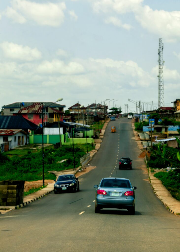 sustainable cities Nigeria real estate showing organized housing, green spaces and modern urban infrastructure.