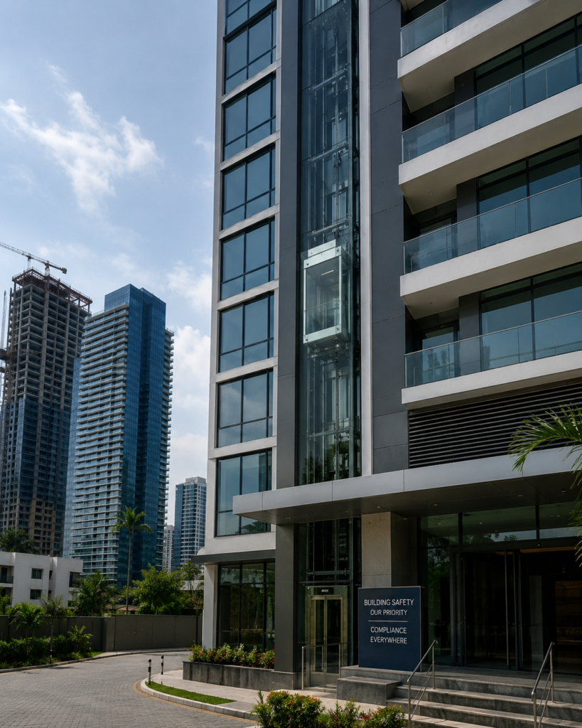 Lagos building safety real estate elevator compliance 2026.