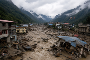 nepal floods climate change 2026 trishuli river glacier collapse